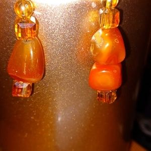 🥂🎉Amber Aestroid Shower Earrings